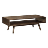 ONIJA  Solid Sheesham Wood Coffee Table for Living Room | Center Table | Walnut Finish